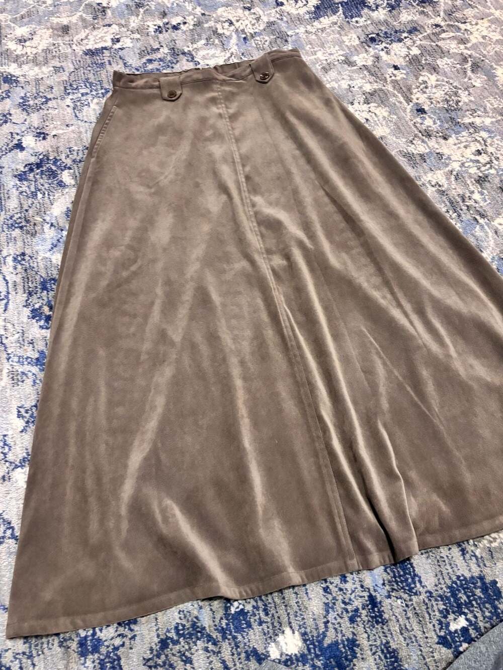 Coldwater Creek Skirt Size 12 Faux Suede